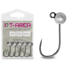 DELPHIN - Jigová hlavička T-AREA BL Volfrámový jig strieborný 5 ks veľ. 6 0,9 g 4,6 mm