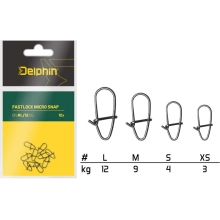 DELPHIN - Karabínky Fastlock Micro Snap 10 ks veľ. L 12 kg