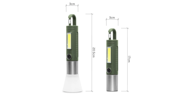 DELPHIN - Kempingové svietidlo Torix 2200 mAh