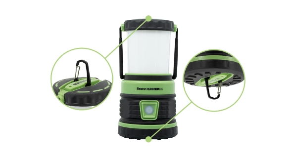 DELPHIN - Kempová lampa Aura + UC 8,5 W 5400 mAh