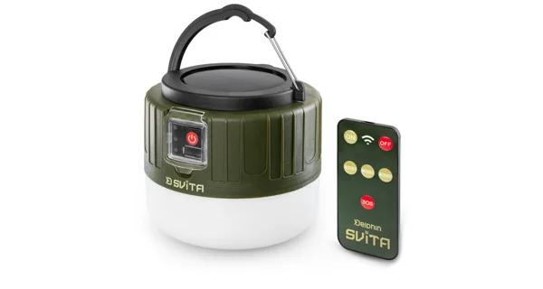 DELPHIN - Kempová lampa s ovládačom SVITA