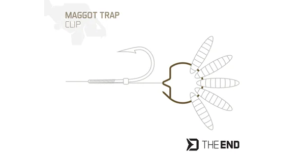 DELPHIN - Klip na červy TheEND Maggot Trap 15 ks S