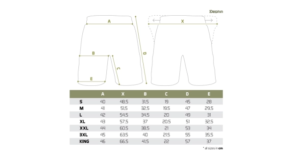 DELPHIN - Kraťasy Logos veľ. 3XL