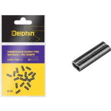 DELPHIN - Krimpovacie svorky pre náväzce 1 x 2,2 x 8 mm 20 ks