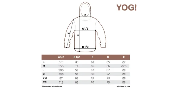 DELPHIN - Mikina s kapucňou YOG! veľ. 2XL