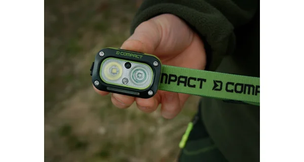 DELPHIN - Nabíjacia čelovka Compact 3W 120lm 1200mAh