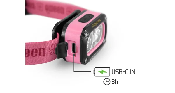 DELPHIN - Nabíjacia čelovka Queen 3W 115lm 1200mAh