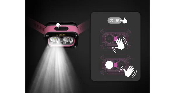 DELPHIN - Nabíjacia čelovka Queen 3W 115lm 1200mAh