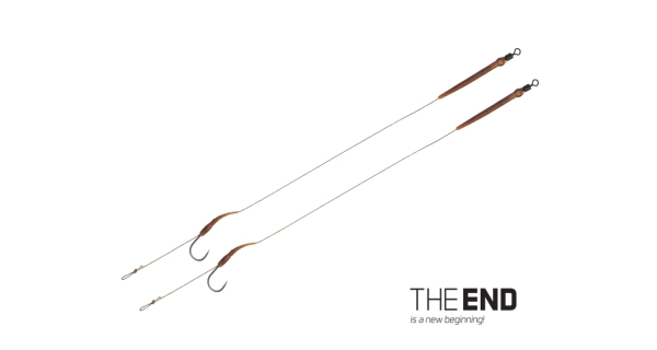 DELPHIN - Nadväzec The End Boilie rig 2 ks 20 cm 25 lb veľ. 8