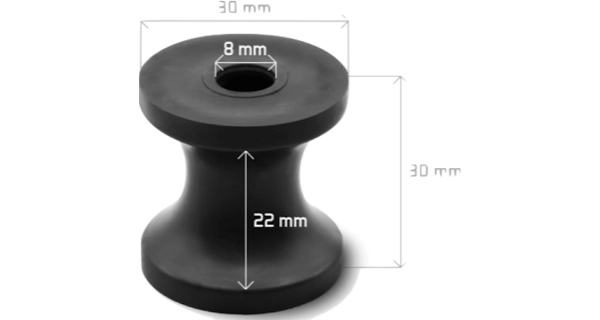 DELPHIN - Náhradný valček na kreslo UNI 2 ks