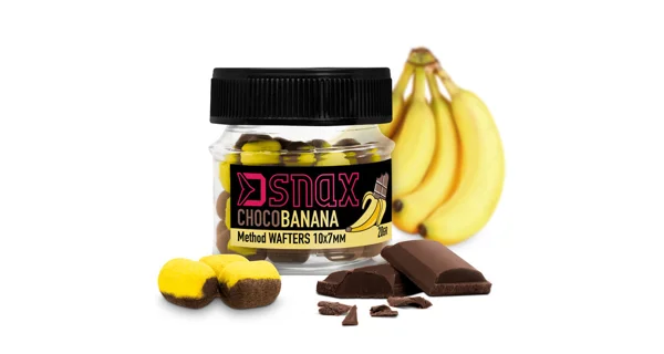 DELPHIN - Nástraha D SNAX WAFT 10 x 7 mm 20 g Čokoláda Banán