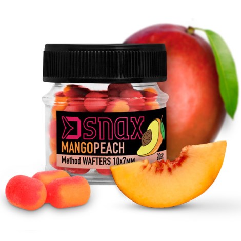 DELPHIN - Nástraha D Snax Waft 7 x 5,5 mm 20 g Mango Broskyňa