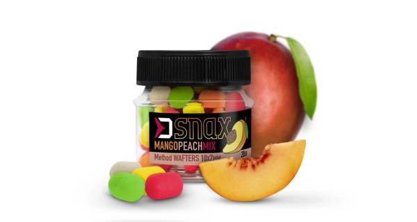 DELPHIN - Nástraha MIX D SNAX WAFT 10x7 mm 20 g Mango Broskyňa