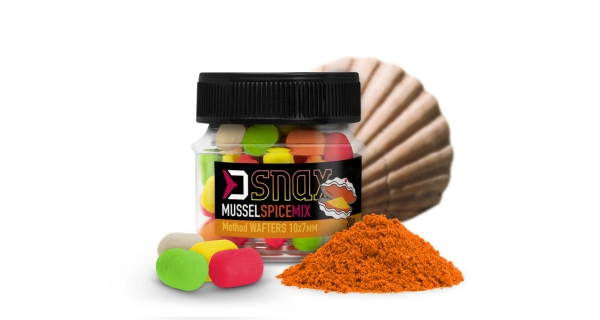 DELPHIN - Nástraha MIX D SNAX WAFT 10x7 mm 20 g Mušle Korenie