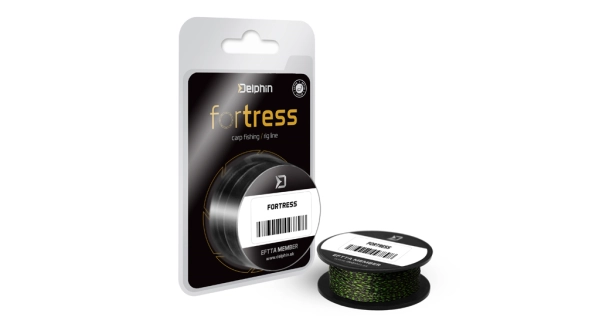 DELPHIN - náväzcová šnúrka Hookline FORTRESS čierno-zelená 35lbs