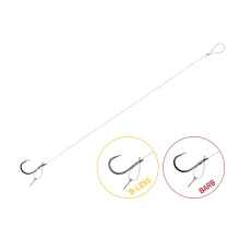 DELPHIN - Náväzec bez protihrotu FLR D-Rig veľ. 6 0,22 mm 8 cm 6 ks