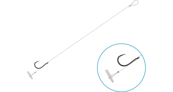 DELPHIN - Náväzec bez protihrotu FLR Quickstop veľ. 6 8 cm 0,22 mm 6 ks