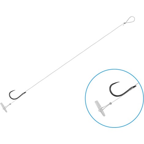 DELPHIN - Náväzec bez protihrotu FLR Quickstop veľ. 6 8 cm 0,22 mm 6 ks