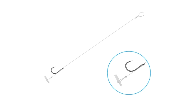 DELPHIN - Náväzec bez protihrotu FLR Quickstop veľ. 8 8 cm 0,22 mm 6 ks