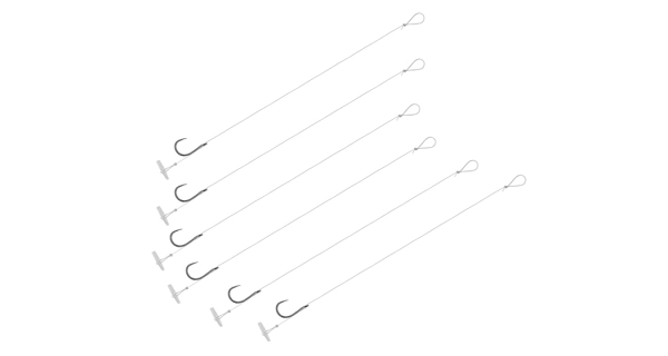 DELPHIN - Náväzec bez protihrotu FLR Quickstop veľ. 8 8 cm 0,22 mm 6 ks