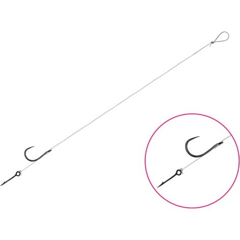 DELPHIN - Náväzec bez protihrotu FLR Sting veľ. 6 8 cm 7 mm 0,22 mm 6 ks