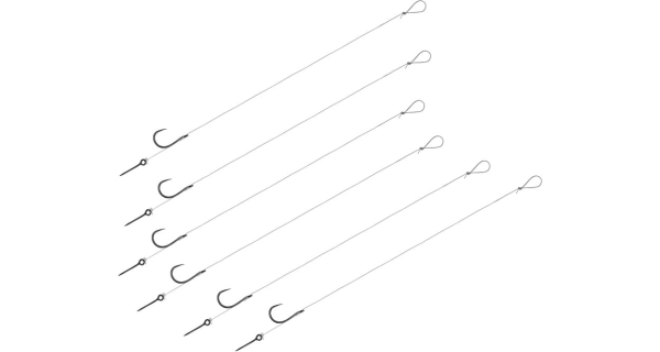 DELPHIN - Náväzec bez protihrotu FLR Sting veľ. 6 8 cm 7 mm 0,22 mm 6 ks