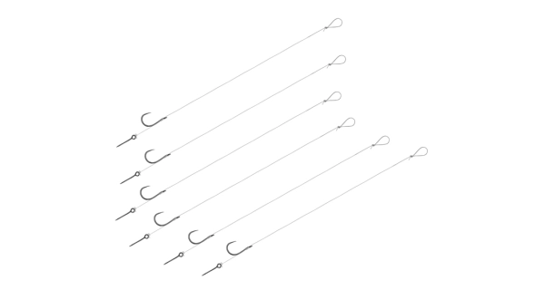 DELPHIN - Náväzec bez protihrotu FLR Sting veľ. 8 8 cm 7 mm 0,22 mm 6 ks
