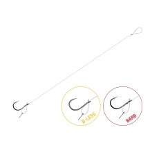 DELPHIN - Náväzec s protihrotom FLR D-Rig veľ. 8 0,22 mm 8 cm 6 ks