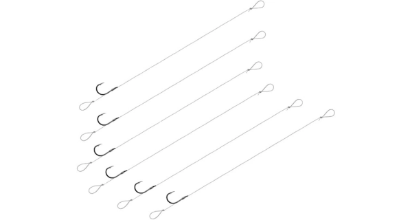 DELPHIN - Náväzec s protihrotom FLR Loop veľ. 8 8 cm 6 ks