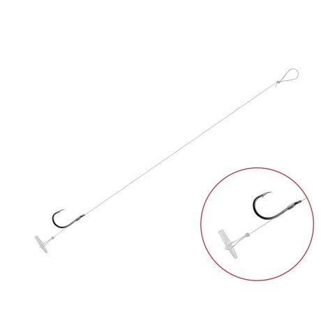 DELPHIN - Náväzec s protihrotom FLR Quickstop veľ. 6 12 cm 0,22 mm 6 ks