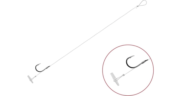 DELPHIN - Náväzec s protihrotom FLR Quickstop veľ. 8 8 cm 0,22 mm 6 ks