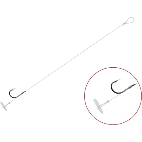 DELPHIN - Náväzec s protihrotom FLR Quickstop veľ. 8 8 cm 0,22 mm 6 ks