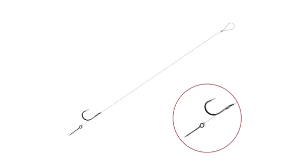DELPHIN - Náväzec s protihrotom FLR Sting veľ. 10 12 cm 5 mm 0,22 mm 6 ks