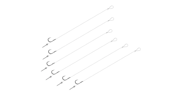 DELPHIN - Náväzec s protihrotom FLR Sting veľ. 10 8 cm 5 mm 0,22 mm 6 ks