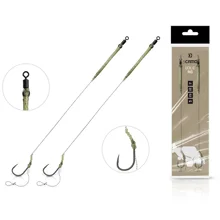 DELPHIN - Náväzec sCAMO Boilie Rig veľ. 6 25 lb 20 cm 2 ks