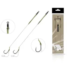 DELPHIN - Náväzec sCAMO Boilie Rig veľ. 8 25 lb 20 cm 2 ks