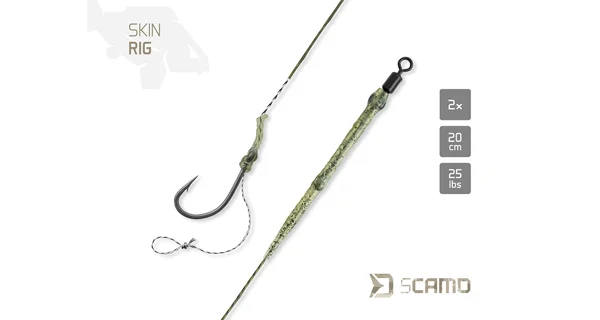 DELPHIN - Náväzec sCAMO Skin Rig veľ. 4 25 lb 20 cm 2 ks