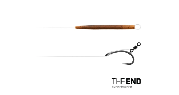 DELPHIN - Náväzec The End D-Rig 20 cm 17 lb veľ. 4 2 ks