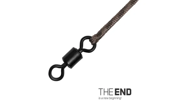 DELPHIN - Náväzec The End Leadcore + Swivel 1 m 45 lb 3 ks