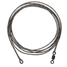 DELPHIN - Náväzec The End Leadcore + Swivel 1 m 45 lb 3 ks