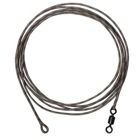 DELPHIN - Náväzec The End Leadcore + Swivel 1 m 45 lb 3 ks