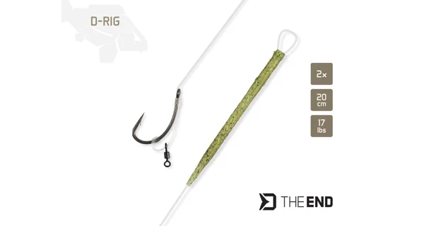 DELPHIN - Náväzec TheEND D-Rig veľ. 4 20 cm 17 lb 2 ks