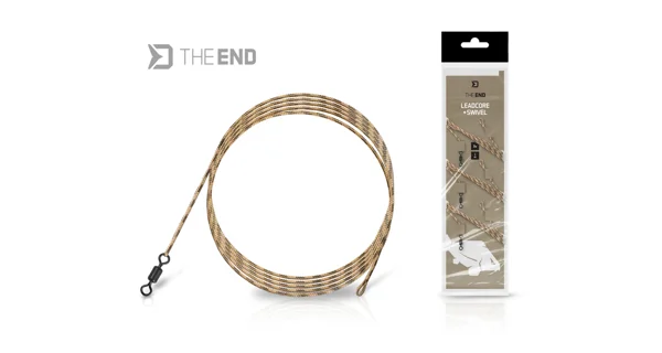 DELPHIN - Náväzec TheEND Leadcore + Swivel 1 m 3 ks