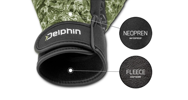 DELPHIN - Neoprénové rukavice s výstelkou NeoFLIX veľ. L