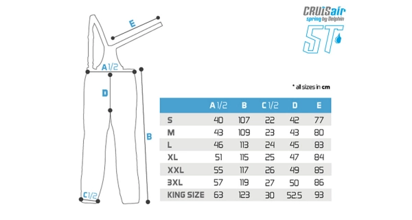 DELPHIN - Nohavice CruisAIR SPRING 5T veľ. 2XL