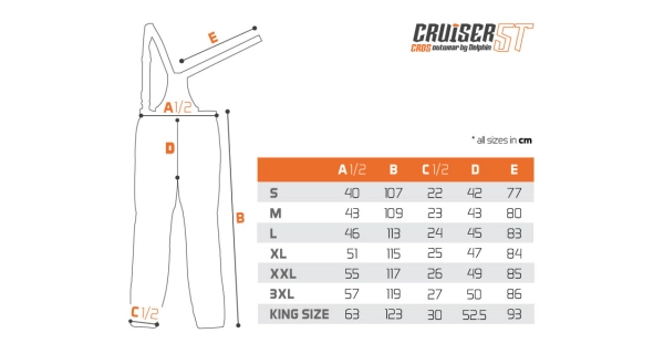 DELPHIN - Nohavice CruiserCROS 5T veľ. 2XL