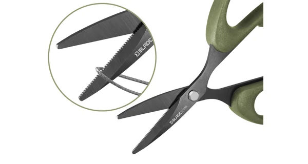 DELPHIN - Nožnice s vrúbkami BladeX Long Titan 12 cm