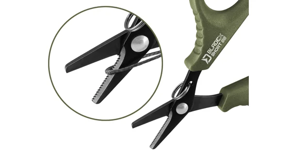 DELPHIN - Nožnice s vrúbkami BladeX Short SS 9,5 cm
