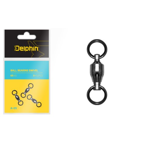 DELPHIN - Obratlík Ball Bearing Swivel A-05 / 3 ks 65 kg