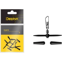 DELPHIN - Obratlík prejazdný s karabínkou FloatS 3 ks